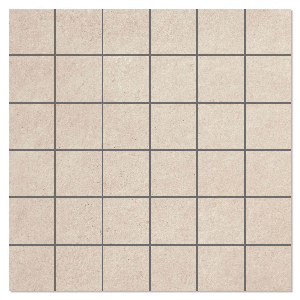 Mosaikkflis Zeed Beige Matt 30x30 (5x5) cm